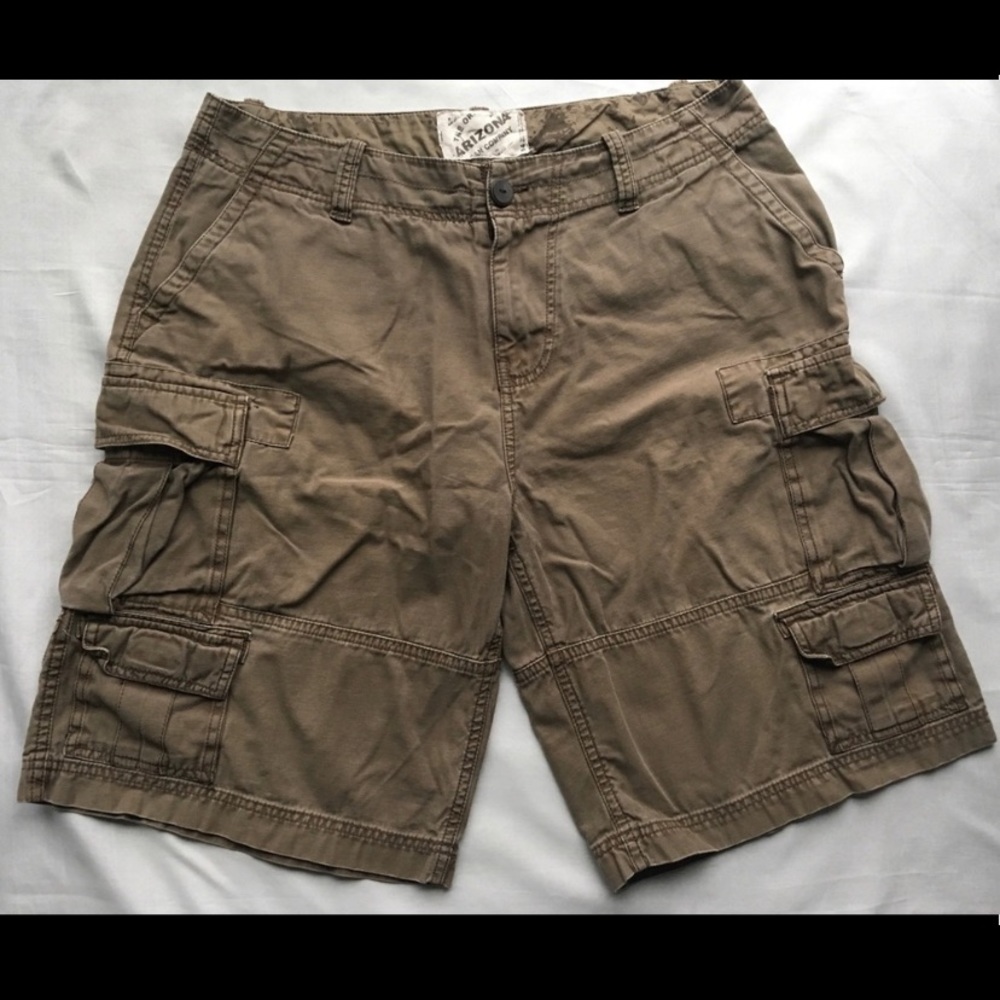 Men's Arizona Jean Co. Khaki Cargo Shorts